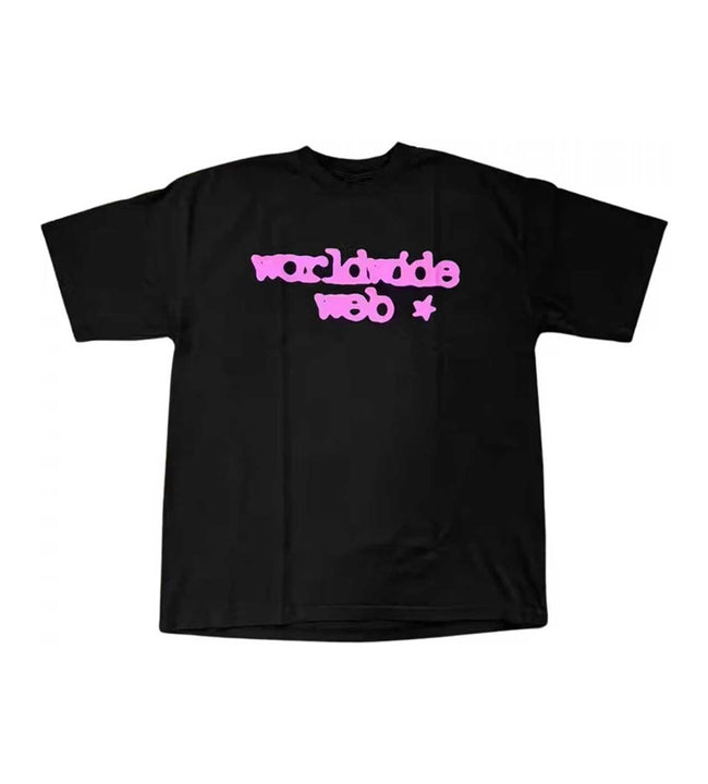 Sp5der WorldWide Web Black/Purple Tee Hover Image