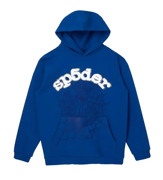 Sp5der Skittles Hoodie Blue Hover Image