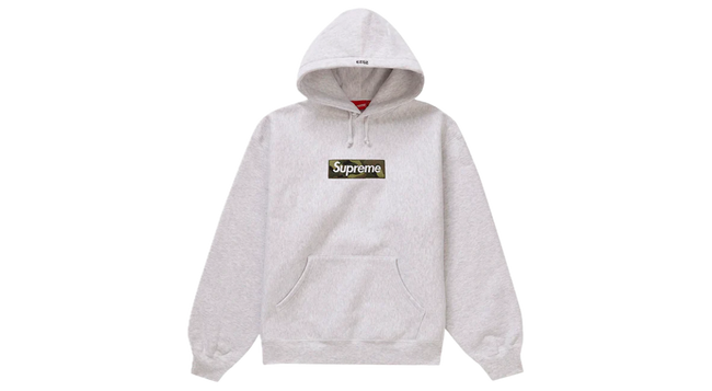 Supreme Box Logo Hoodie Ash Grey (FW23) (P) Hover Image