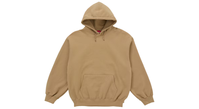 Supreme Satin Applique Hoodie Brown (FW25) Main Image