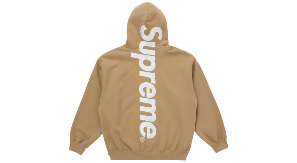 Supreme Satin Applique Hoodie Brown (FW25)