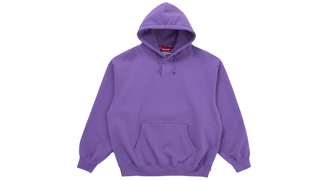 Supreme Satin Applique Hoodie Violet (FW25) Main Image