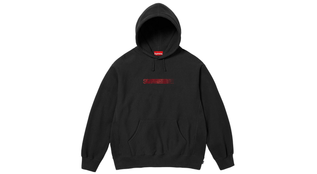 Supreme Swarovski Motion Logo Hoodie Black Hover Image