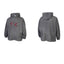 Thug Club Vintage Grey Washed Distressed Star Moon Embroidery Oversized Hoodie, Unisex