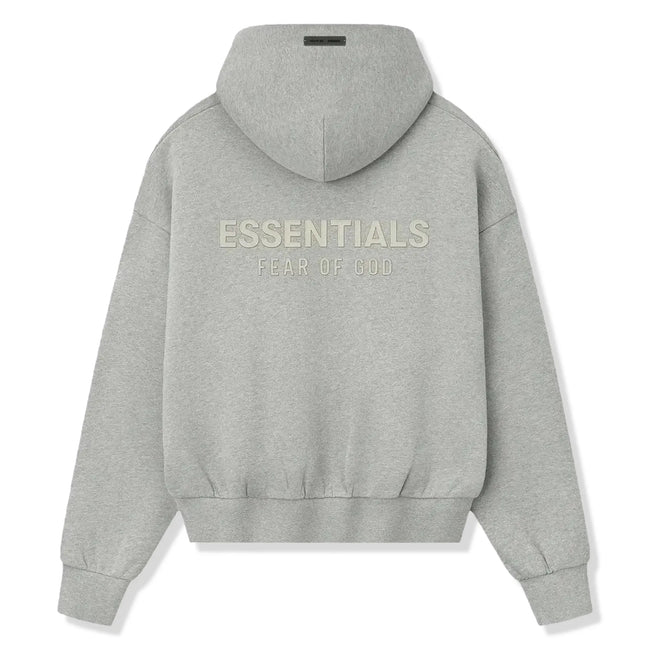 Fear Of God Essentials Classic Fleece Concrete Heather Hoodie (FW25) Main Image