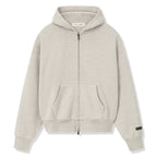 Fear Of God Essentials Classic Heather Stone Zip-Up Hoodie (SS25)