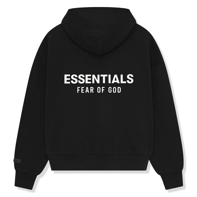 Fear Of God Essentials Classic Jet Black Hoodie (SS25) Main Image