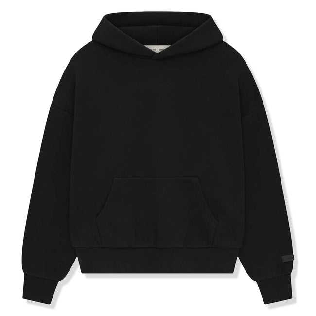Fear Of God Essentials Classic Jet Black Hoodie (SS25) Hover Image