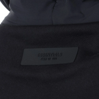 Fear Of God Essentials Core Collection Nylon Fleece Black Hoodie (SS24)