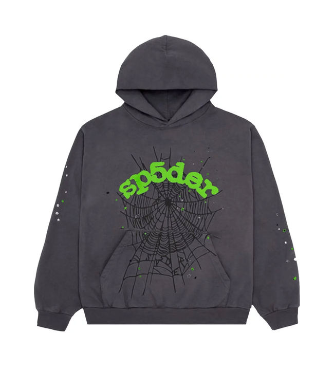 Sp5der Web Hoodie Slate Grey Hover Image